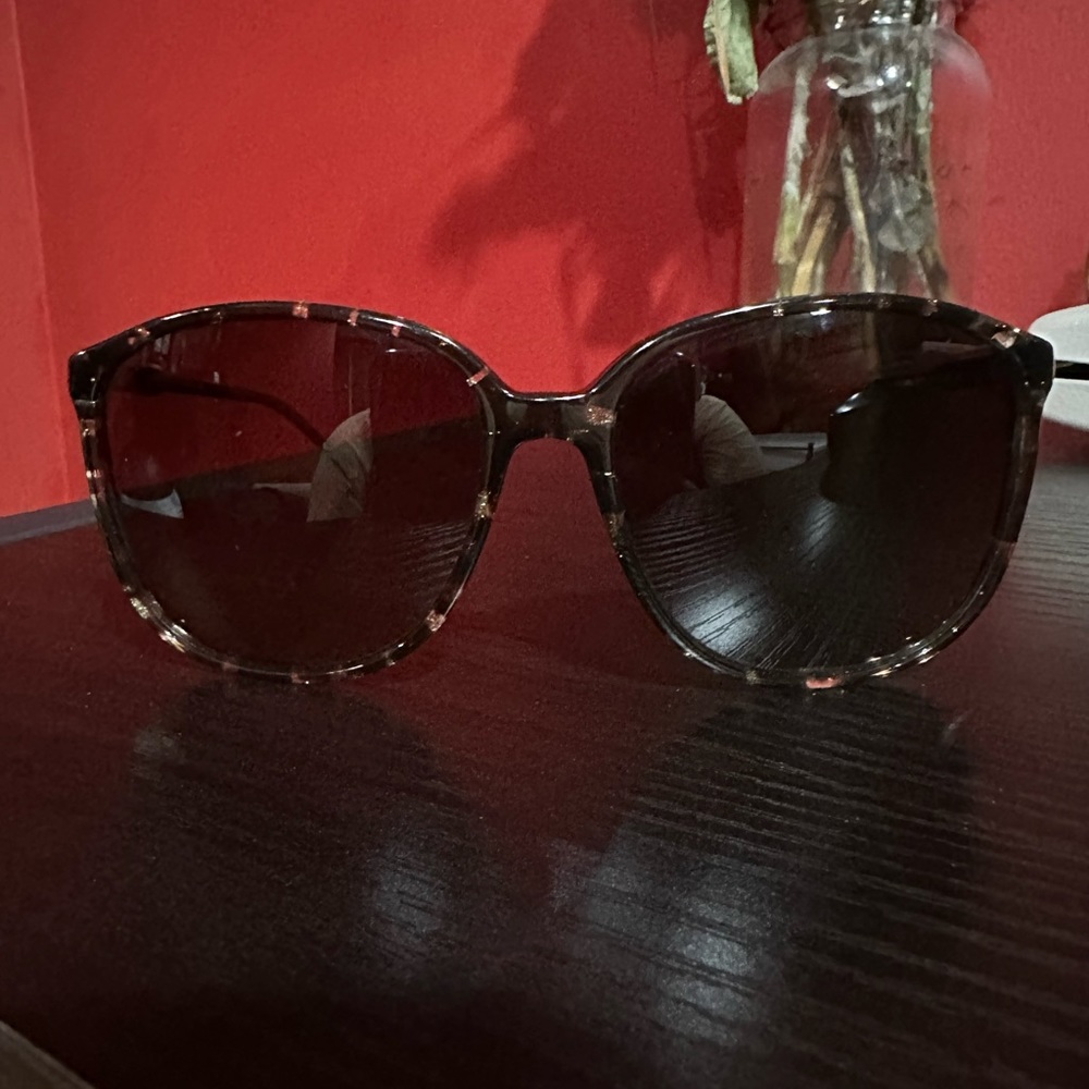 Versace Sunglasses, Brown Melange Frame.